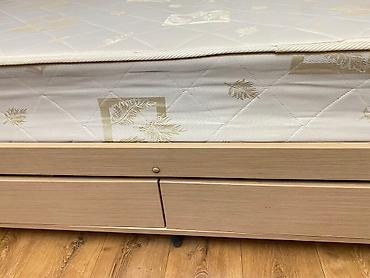 used bed: Односпальная кровать, Б/у, С ящиком для хранения, длина - 205 см — 10