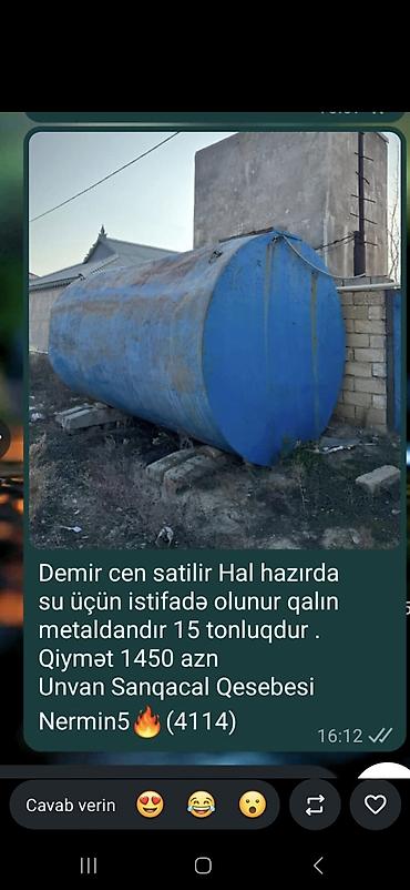 samavar ucuz: Qalın metaldan hazırlanmış dəmir çən. Hal-hazırda su üçün istifadə — 1