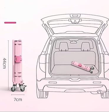Соода жабдуулары: Складная тележка-корзина на колёсах HomsMart Описание: - Компактно — 2
