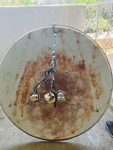 2ci el televizor: Böyük ölçülü peyk antenası və dayağı - Metal parabolik güzgü — 1