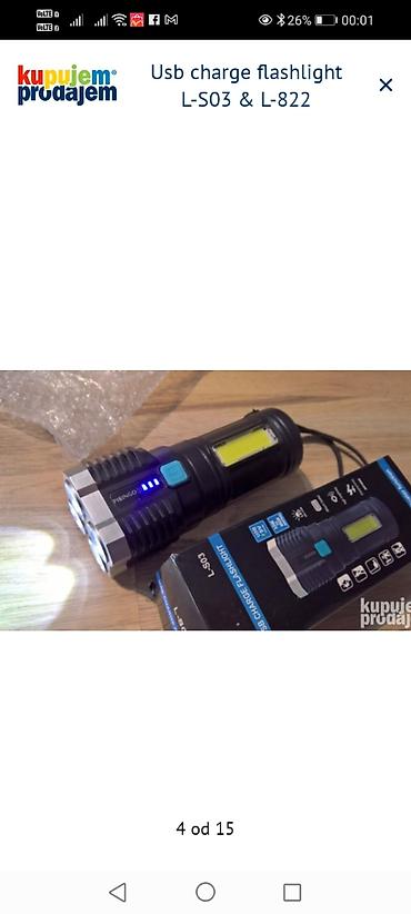 cajnik: Višenamenska USB punjiva baterijska lampa sa modelima L-S03 i L-822 — 3