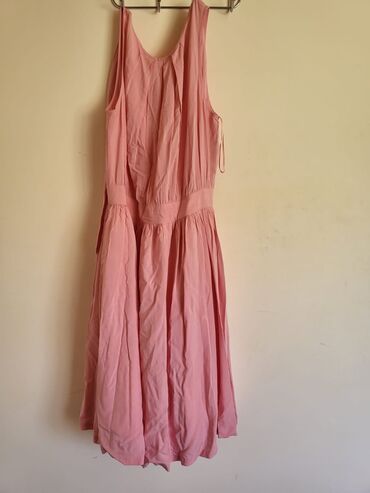женское платье с воланом: Коктейльное платье, Миди, Benetton, L (EU 40)