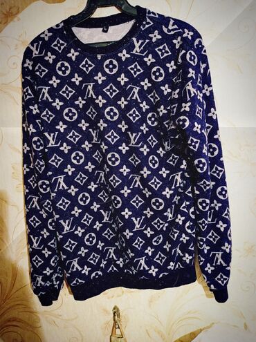 тёплый свитшот: Женский свитер S, цвет - Синий