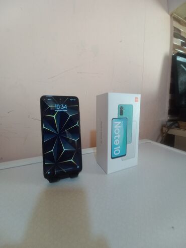 Xiaomi: Xiaomi Redmi Note 10, 64 GB, rəng - Qara, 
 Zəmanət, Sensor, Barmaq izi