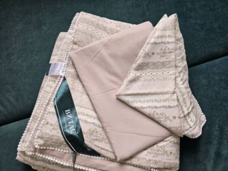 Комплекты постельного белья: Муслиновые постельное белье с нежными цветочными принтами - Материал — 15