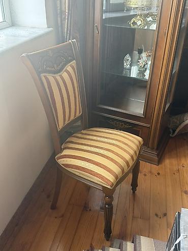 qab qaşiq: Klassik üslubda taxta qonaq otağı mebel dəsti - Material: keyfiyyətli — 10