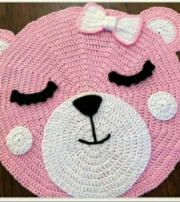 Sifarişlə əl işləri: Toxuma uşag otagna igruşka formada toxuma yastig ve toxunma xalcalar — 5