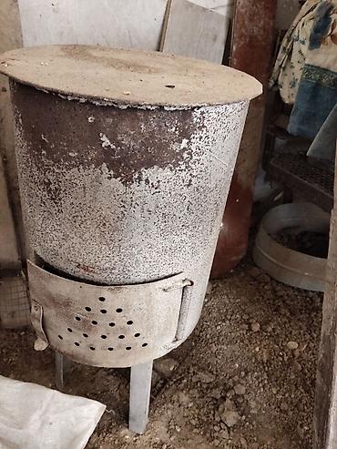kapron borular: Metall soba/peç – odun və kömürlə işləyir - Silindrik gövdə, qalın — 1