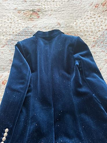 mexmer parca: Məhsul: Balmain qadın velvet pencəyi - Model: İkiqat düyməli — 1