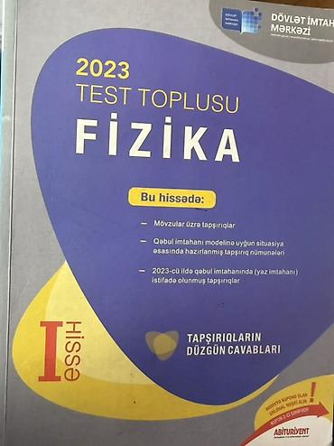 Testlər: Kitablar yeni və ya çox az işlənmiş vəziyyətdədir. Test topluları 3 — 9
