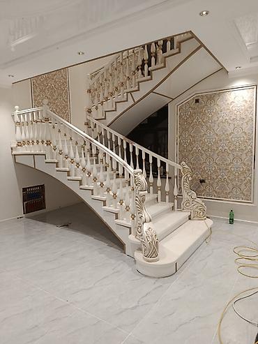 Деревянные лестницы: Деревянная лестница Для дома, Форма лестницы: П-образная — 3