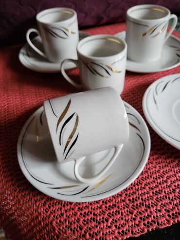 Kuhinjski setovi: Soljice nove za kafu 70te fena porcelan nemacke. Komada 4 u — 5