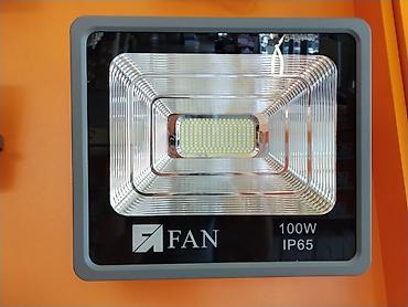 галоген: Светодиодный прожектор FAN 100W, степень защиты IP65. - Мощность: 100 — 1