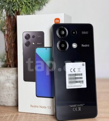 telefonlar redmi 9: Xiaomi Redmi Note 13, 128 GB, rəng - Qara, 
 Zəmanət, Barmaq izi, İki sim kartlı