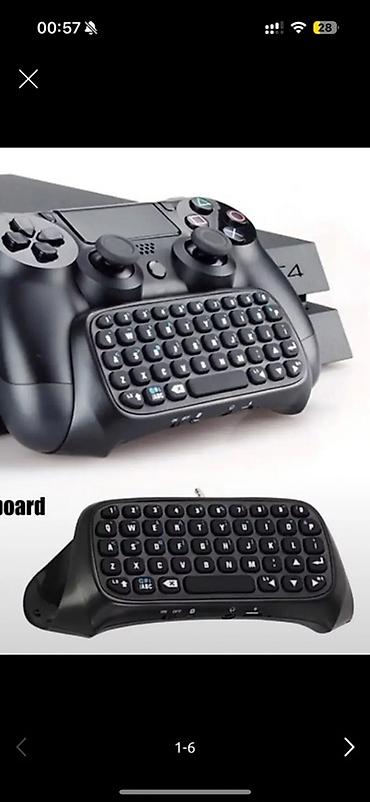 nintendo controller: Мини-клавиатура-насадка для геймпада PlayStation 4 (DualShock 4) - — 1