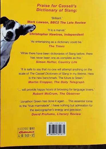 Lüğətlər: Cassell's Dictionary of Slang by Jonathon Green (England) Словарь — 5