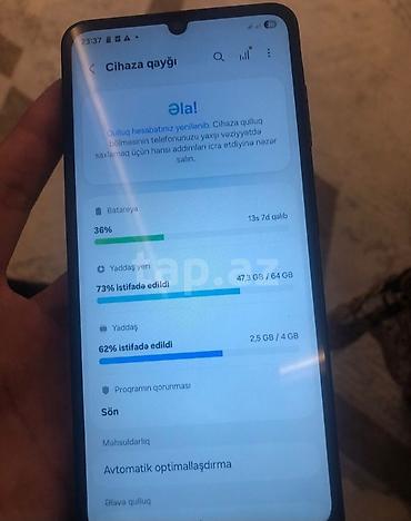 samsung galaxy a 14: Samsung Galaxy A07, 64 GB, rəng - Boz, Barmaq izi — 2