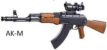 qedimi oyuncaq: Oyuncaq silah ak+binokl 107t72ak plastik versiya + binokl 🇦🇿 — 1