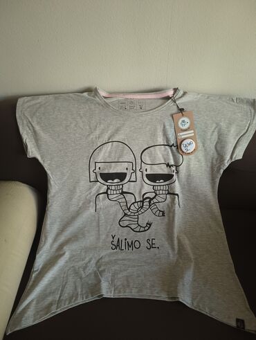 sasvim prirodno majice: L (EU 40), Cotton, color - Grey