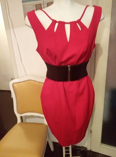 haljine za pokrivene novi pazar: M (EU 38), L (EU 40), bоја - Crvena, Drugi stil, Na bretele