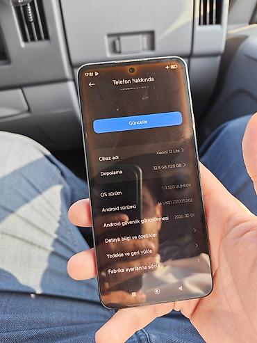 12 lite: Xiaomi 12 Lite, 128 GB, rəng - Qara, 
 Barmaq izi — 4