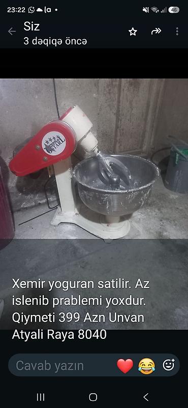 blackbird et ceken: Xəmir yoğuran aparat – “5 Star” markalı. - Tip: Stasionar xəmir — 1