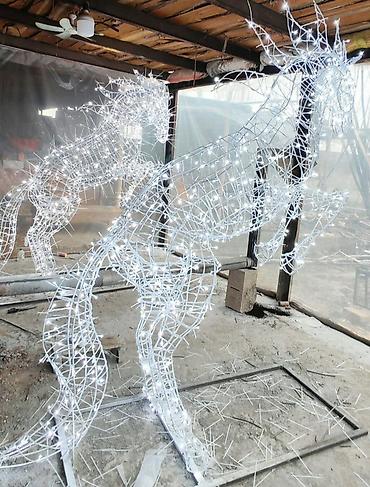led свет: Световые фигуры «Лошади» для уличного и интерьерного декора. - Тип — 2