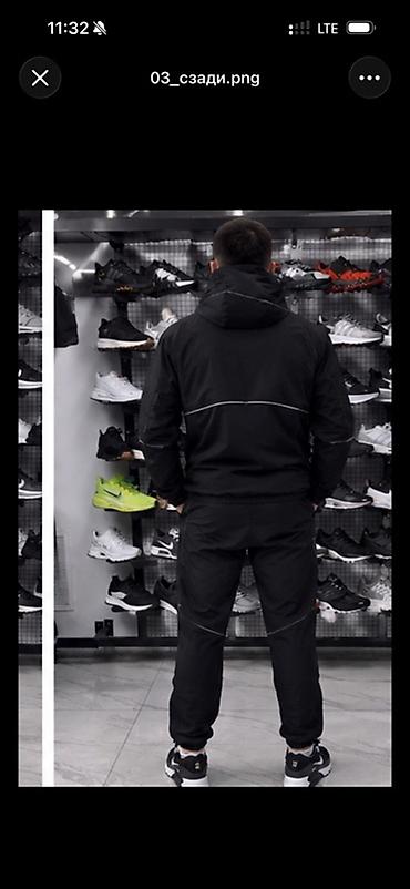 спартивка найк: Мужской спортивный костюм Nike (куртка + брюки), черный - Материал — 5
