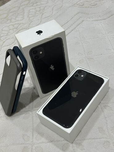 Apple iPhone: IPhone 11, 64 GB, Qara, Barmaq izi, Simsiz şarj, Face ID — 1