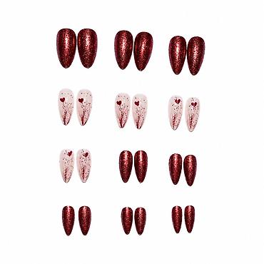 lakovane sandale: Set presovanih noktiju – Nail Art Collection, stil NY-JQ036 - Premium — 2