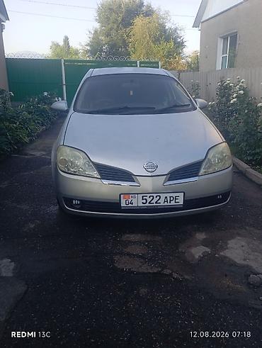 rox 01: Nissan Primera: 2003 г., 2.5 л, Вариатор, Бензин, Седан — 2