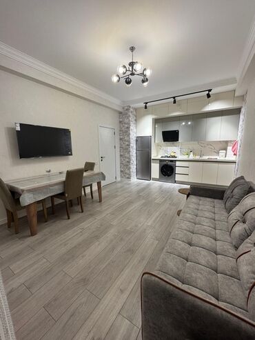 Uzunmüddətli kirayə mənzillər: Mənzilin təsviri: - Şəhər panoramalı, yüksək mərtəbədən gözəl gecə — 10