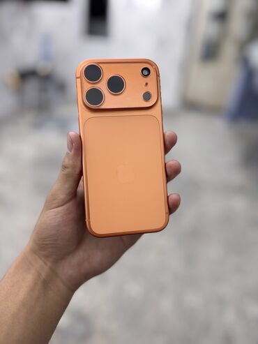 Apple iPhone: IPhone 17 Pro, Б/у, 256 ГБ, Оранжевый, Кабель, Коробка, 100 % — 2