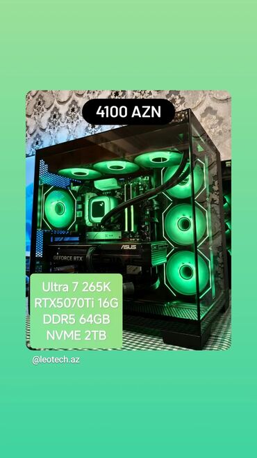 monitor android: - Prosessor: İntel Ultra 7 265K - Videokart: GeForce RTX 5070 Ti, 16