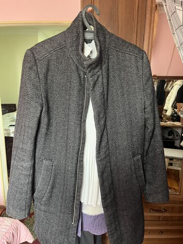 Pencəklər: Palto, H&M, S (EU 36), rəng - Boz