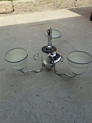 İşıqlandırma: Çılçıraq, 3 lampa, Metal — 2