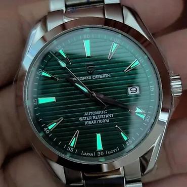 Ručni satovi: PAGANI DESIGN PD-1688-40mm-Zelena-OmegaSeamaster Homage Potpuno nov — 3