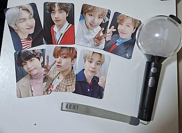BTS ARMY Bomb (fan işığı) + fotokart seti - Rəsmi BTS loqolu ARMY