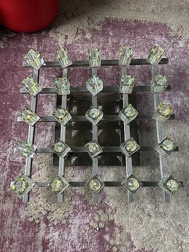 divar lampalari: Led Çılçıraq, 4 və daha çox lampa, Metal — 1