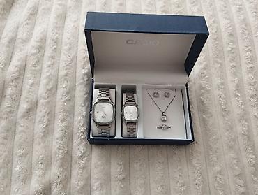 золото колцо: Набор часов и украшений в подарочной коробке CASIO. Состав набора: - — 5