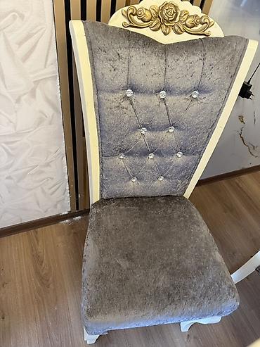kontakt home mebel stol stul: Klassik üslubda yemək masası və 6 ədəd stul dəsti. Masa: - — 4