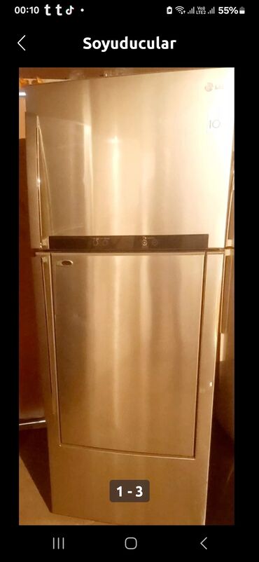 ucuz xaladenlik: Б/у Двухкамерный LG Холодильник цвет - Серый