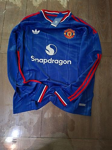 manchester united: Futbolka, Adidas, L, rəng - Mavi — 1