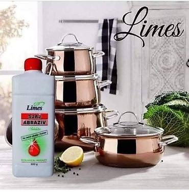 jeftino posuđe: Limes Sjaj Abraziv – tečno ekološko sredstvo za posuđe i sanitarije - — 2