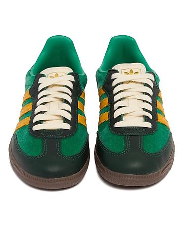 samba: Кроссовки Adidas Originals Samba OG shoes в зеленом цвете. Верх — 2
