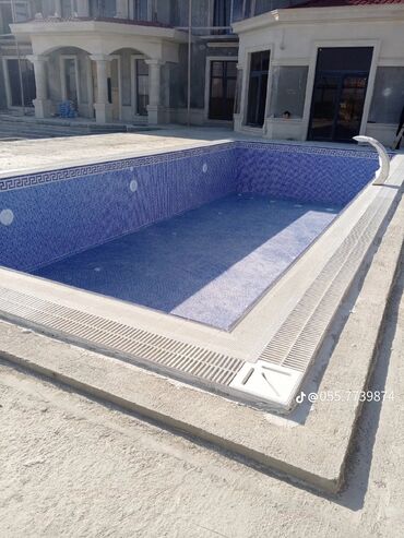 Hovuzlar: Xüsusi hovuz üçün mozaika üzləmə və bitirmə xidməti Təsvir: - Beton — 13