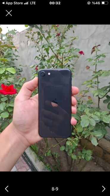 xr iphone qiymeti: IPhone SE 2020, 128 GB, Qara, Zəmanət, Simsiz şarj, Face ID