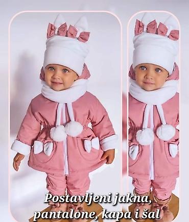 decije kape: Postavljeni jakna, pantalone,kapa i šal za nase najmladje NOVO! Cena — 1