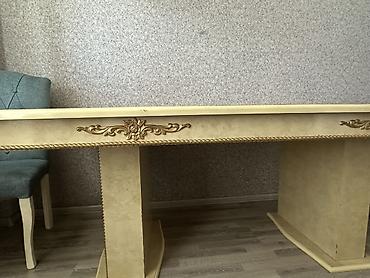 Masalar: Klassik üslubda yemək otağı masası - Material: MDF/taxta əsaslı — 3