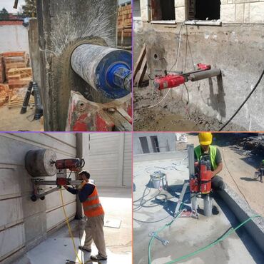 Beton işləri: #Betonkesme #betondeşmə Beton kubik kərpic - dən kəsim deşim — 1